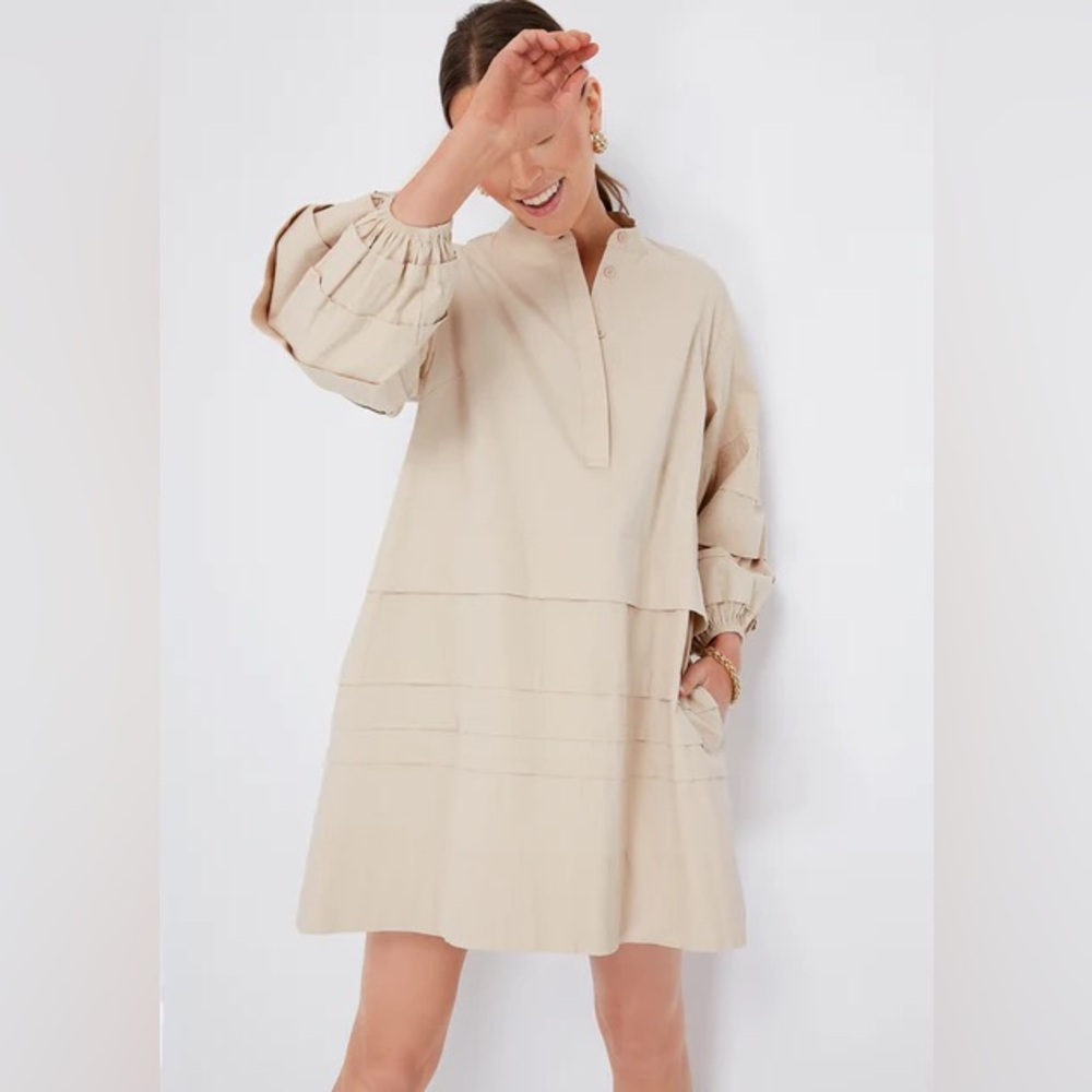 Elegant Cream Women's Dress